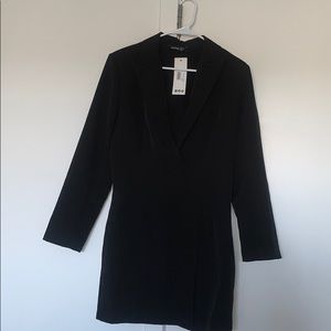Black boohoo blazer dress